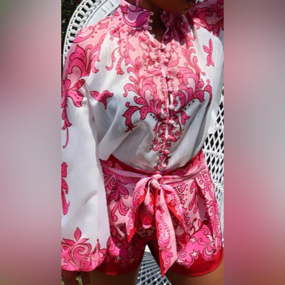 Printed Shorts & Top Set